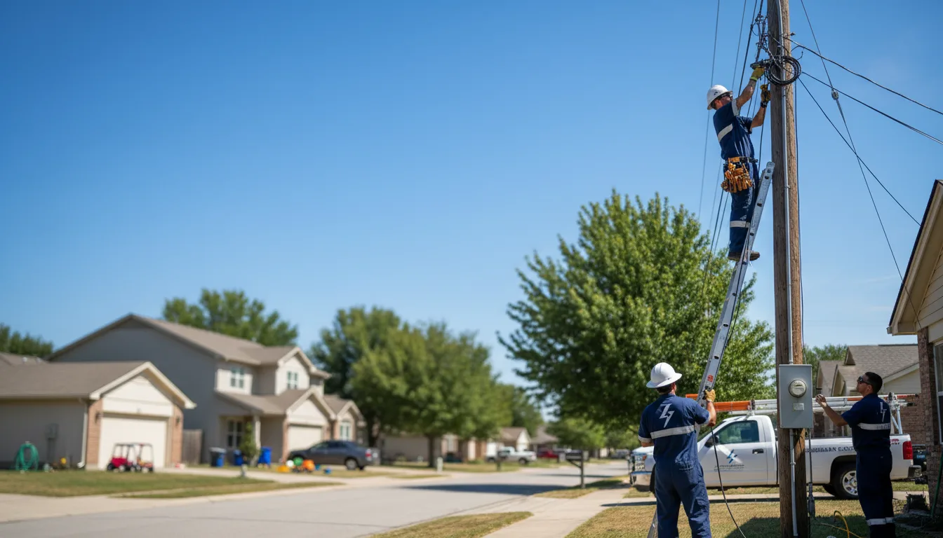 Residential electrician providing installation services in Mendon, MO